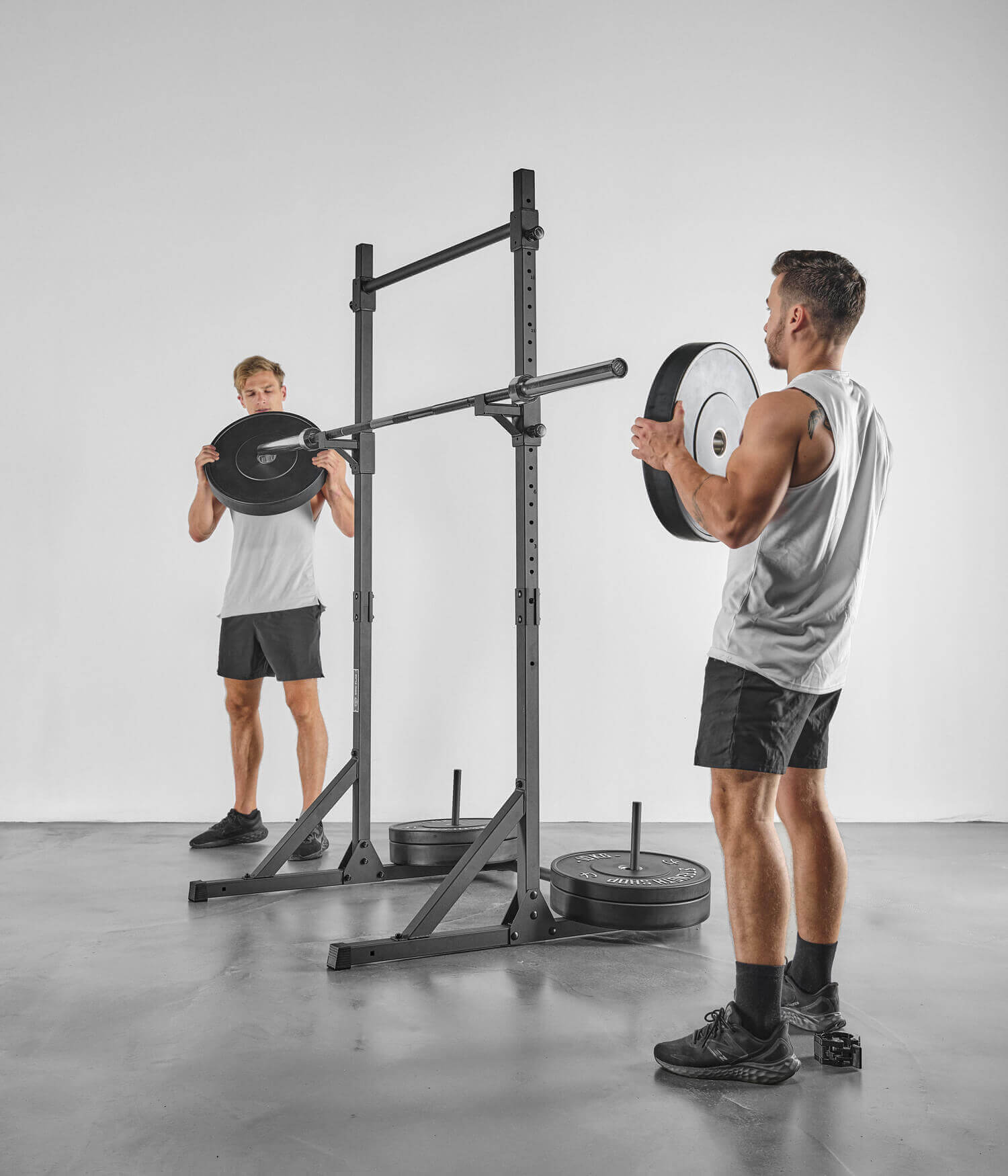 Colonne di stabilizzazione - Barre di trazione utilizzate nell'allenamento con i pesi.