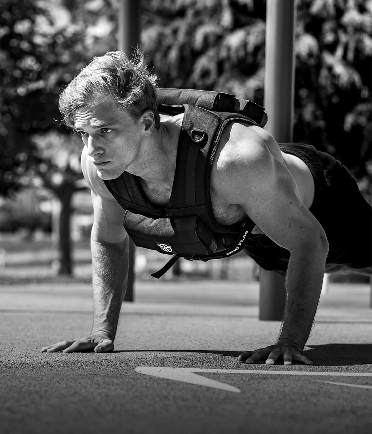 pompes avec gilet lesté