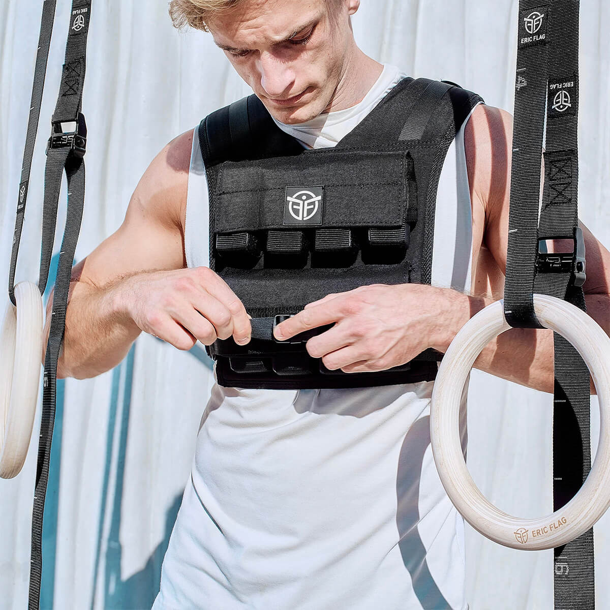 weighted vest eric flag adjustable